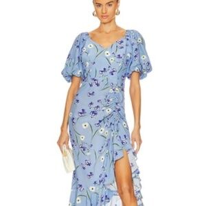 Yumi Kim Lenora Midi Dress in Meadow Mist Blue